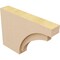 Ekena Millwork 2in. W x 8in. H x 12in. L Rivera Woodgrain TimberThane Rafter Tail, Primed Tan RFTUR02X08X12RIVRCPR - alternate 2